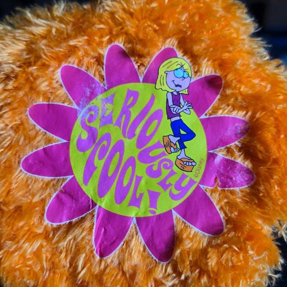 Disney Lizzie McGuire Profusion Fuzzy Orange Handheld Mirror Seriously Cool Y2K